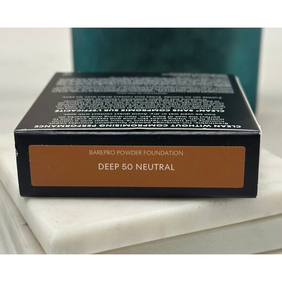 BareMinerals NIB BAREPRO 16 HR Skin Perfecting Powder Foundation Deep 50 Neutral - Picture 3 of 5